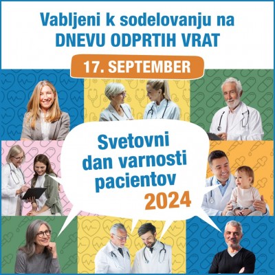 Svetovni dan varnosti pacientov - 17. 9. 2024