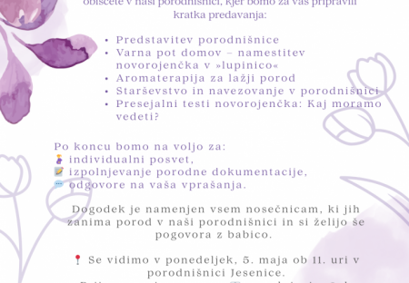 Dan odprtih vrat porodnišnice